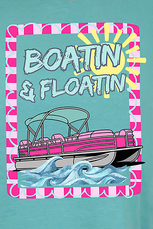 Sunny Boatin & Floatin Comfort Colors Adult Ring-Spun Cotton Tee
