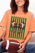 Green Varsity Bow Comfort Colors Adult Ring-Spun Cotton Tee