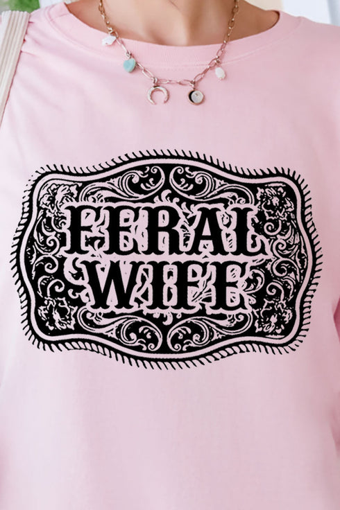 Belt Buckle Feral Wife Comfort Colors Adult Ring-Spun Cotton Tee