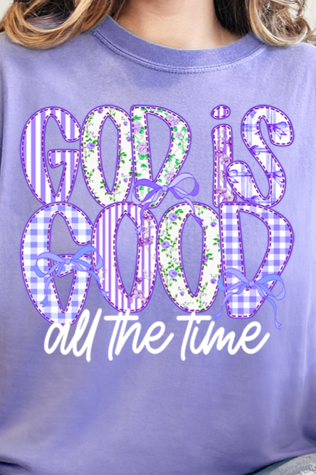 Coquette God Is Good Comfort Colors Adult Ring-Spun Cotton Tee