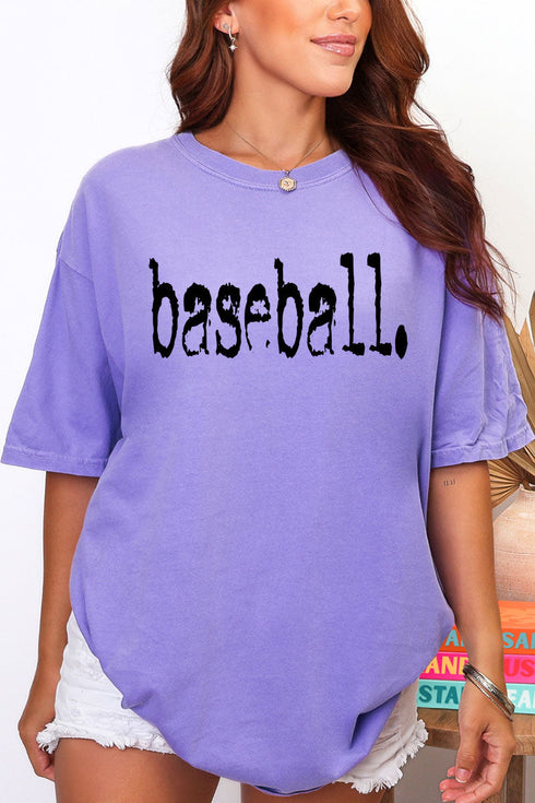 Distressed Baseball. Comfort Colors Adult Ring-Spun Cotton Tee