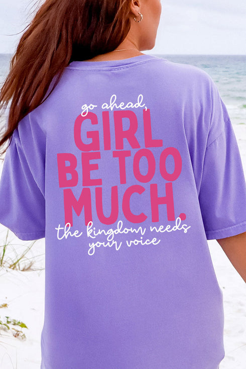 Esther Go Ahead Girl Full Front & Back Design Comfort Colors Adult Ring-Spun Cotton Tee