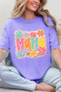 Floral Painted Mama Comfort Colors Adult Ring-Spun Cotton Tee