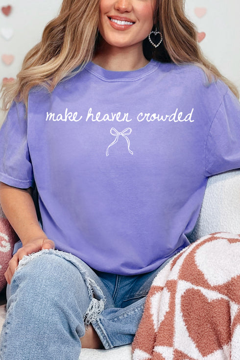 White Make Heaven Crowded Coquette Comfort Colors Adult Ring-Spun Cotton Tee