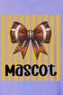Personalized Yellow Gold Varsity Bow Comfort Colors Adult Ring-Spun Cotton Tee *Enter Mascot Name