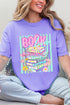 Petals & Paperback Book Lover Comfort Colors Adult Ring-Spun Cotton Tee