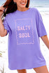 Pink Salty Soul Comfort Colors Adult Ring-Spun Cotton Tee