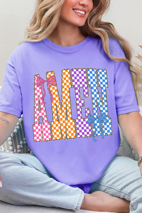 Color Check Amen Comfort Colors Adult Ring-Spun Cotton Tee