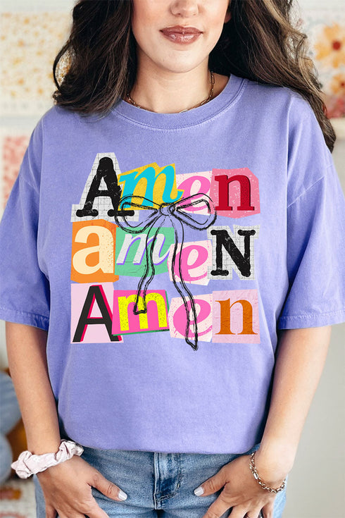 Stacked Amen Coquette Comfort Colors Adult Ring-Spun Cotton Tee