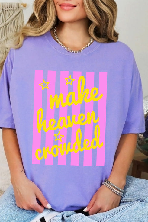 Retro Pop Make Heaven Crowded Comfort Colors Adult Ring-Spun Cotton Tee