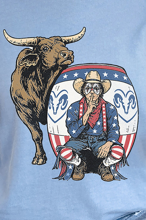 American Rodeo Clown Comfort Colors Adult Ring-Spun Cotton Tee