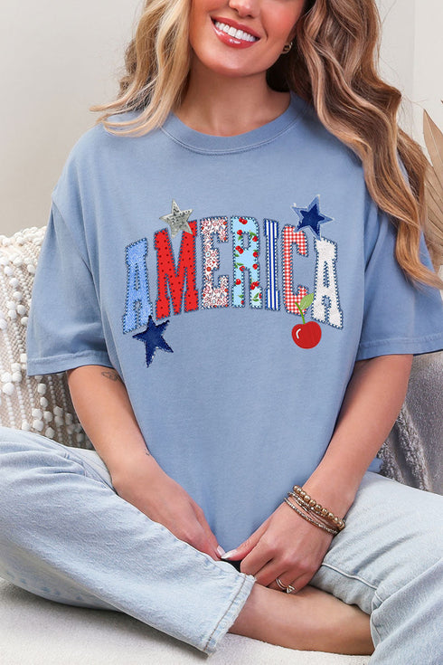 America Stitched In Tradition Comfort Colors Adult Ring-Spun Cotton Tee