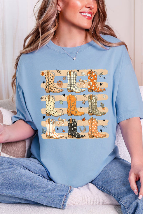 Kicking' Up Autumn Comfort Colors Adult Ring-Spun Cotton Tee