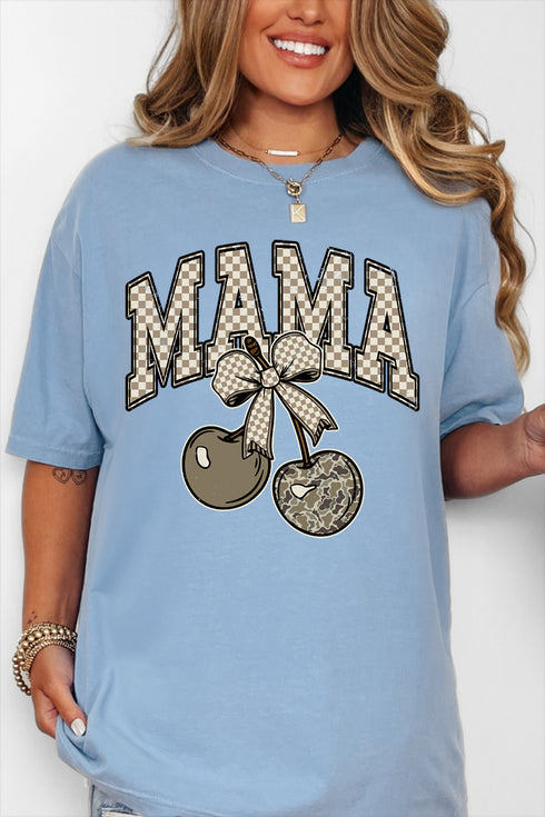 Cherry Luxe Mama Comfort Colors Adult Ring-Spun Cotton Tee