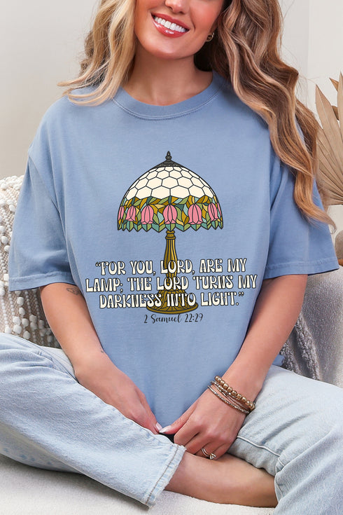 For You, Lord, Are My Lamp Comfort Colors Adult Ring-Spun Cotton Tee