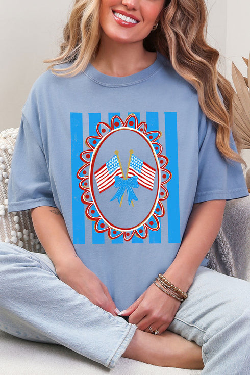 Freedom Flags Forever Comfort Colors Adult Ring-Spun Cotton Tee