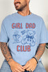 Happily Outnumbered Girl Dad Club Comfort Colors Adult Ring-Spun Cotton Tee