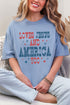 Retro Loves Jesus & America Too Comfort Colors Adult Ring-Spun Cotton Tee
