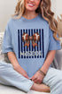 Personalized Navy Varsity Bow Comfort Colors Adult Ring-Spun Cotton Tee *Enter Mascot Name
