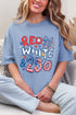 Red, White & 250 Comfort Colors Adult Ring-Spun Cotton Tee