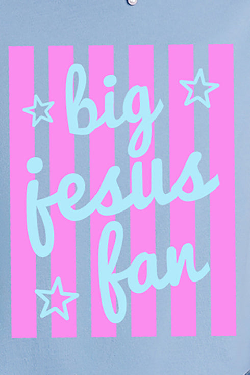 Pastel Pop Big Jesus Fan Comfort Colors Adult Ring-Spun Cotton Tee