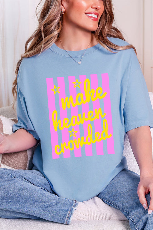 Retro Pop Make Heaven Crowded Comfort Colors Adult Ring-Spun Cotton Tee