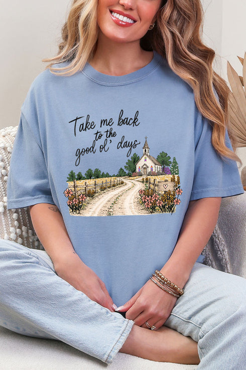 Take Me Back Comfort Colors Adult Ring-Spun Cotton Tee
