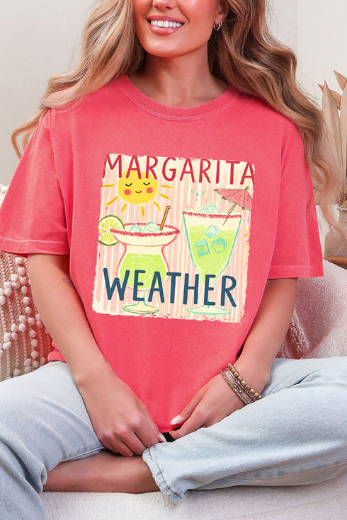 Sip The Sunshine Margarita Weather Comfort Colors Adult Ring-Spun Cotton Tee