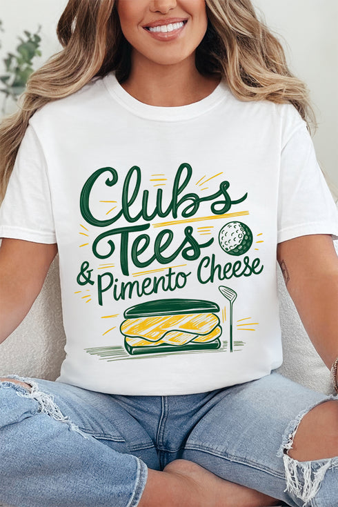 Clubs, Tees & Pimento Cheese Comfort Colors Adult Ring-Spun Cotton Tee