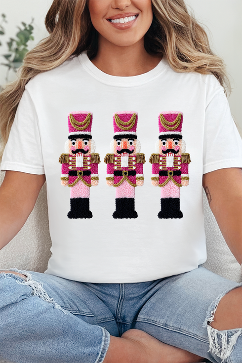 Faux Yarn Holiday Guard Nutcracker Comfort Colors Adult Ring-Spun Cotton Tee