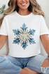 Faux Yarn Snow Day Snowflake Comfort Colors Adult Ring-Spun Cotton Tee