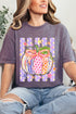 Pretty Patchwork Pumpkin Comfort Colors Adult Ring-Spun Cotton Tee