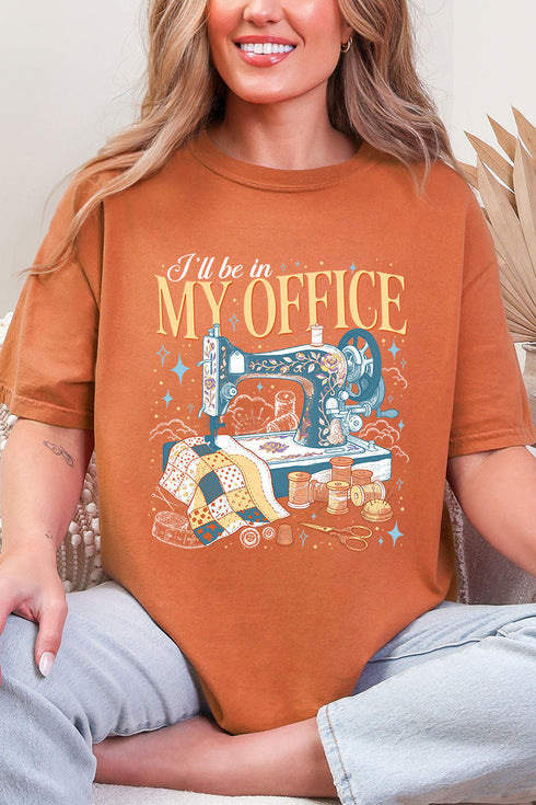 In My Office Sewing Comfort Colors Adult Ring-Spun Cotton Tee