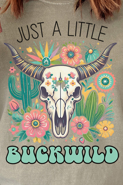 A Little Buckwild Comfort Colors Adult Ring-Spun Cotton Tee