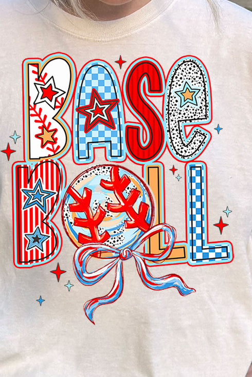 All Things Baseball Doodle Comfort Colors Adult Ring-Spun Cotton Tee