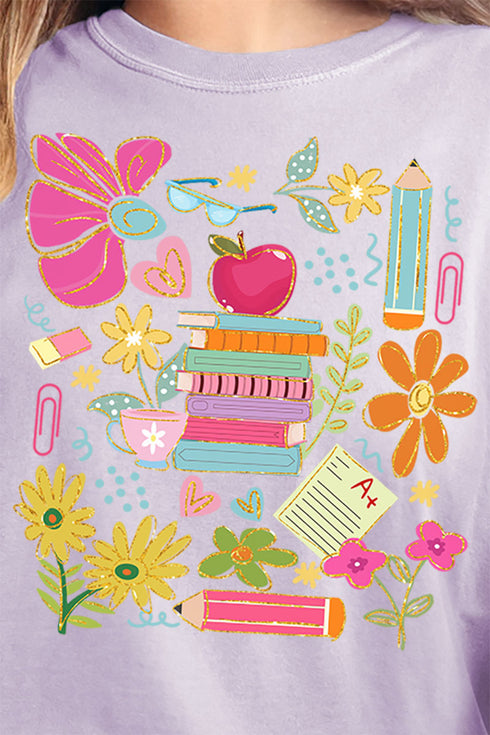 All Things Teacher Comfort Colors Adult Ring-Spun Cotton Tee