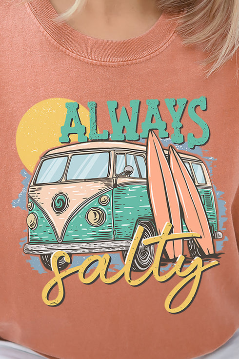 Always Salty Van Life Comfort Colors Adult Ring-Spun Cotton Tee