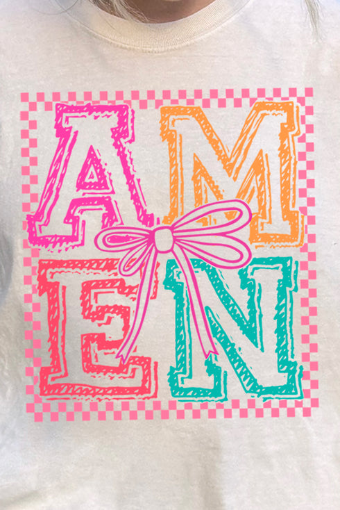 Amen In Color Comfort Colors Adult Ring-Spun Cotton Tee