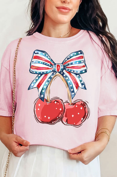 America Cherries Comfort Colors Adult Ring-Spun Cotton Tee