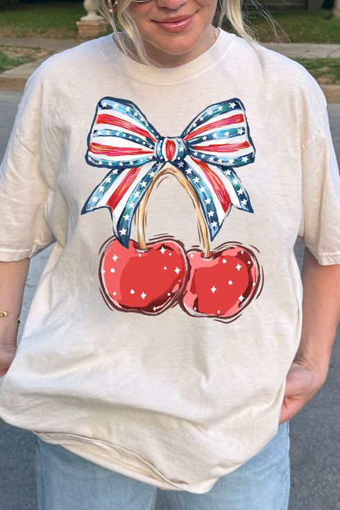 America Cherries Comfort Colors Adult Ring-Spun Cotton Tee