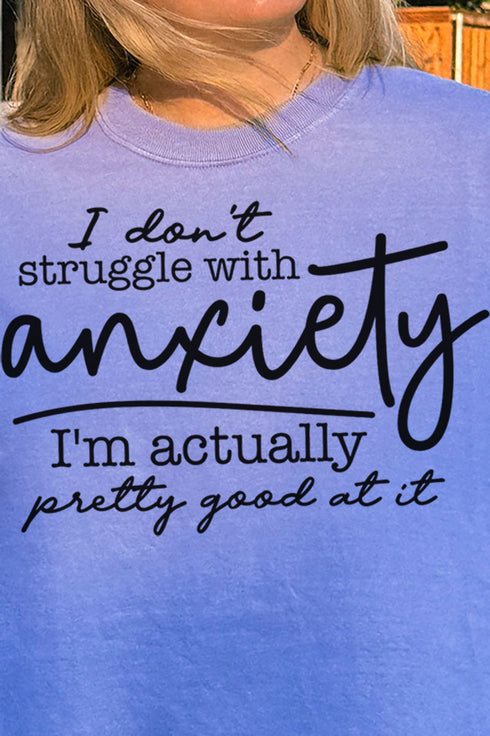 Anxiety Pro Comfort Colors Adult Ring-Spun Cotton Tee