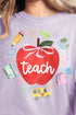 Apple Of My Eye Teacher Comfort Colors Adult Ring-Spun Cotton Tee