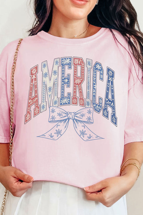 Arched America Floral Comfort Colors Adult Ring-Spun Cotton Tee