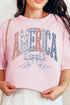 Arched America Floral Comfort Colors Adult Ring-Spun Cotton Tee
