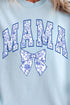 Arched Mama Blue Chinoiserie Comfort Colors Adult Ring-Spun Cotton Tee