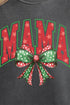 Arched Red And Green Mama Comfort Colors Adult Ring-Spun Cotton Tee