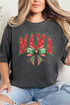 Arched Red And Green Mama Comfort Colors Adult Ring-Spun Cotton Tee
