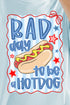 Bad Day To Be A Hot Dog Comfort Colors Adult Ring-Spun Cotton Tee