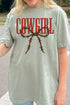 Barbed Wire Cowgirl Comfort Colors Adult Ring-Spun Cotton Tee