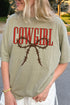 Barbed Wire Cowgirl Comfort Colors Adult Ring-Spun Cotton Tee